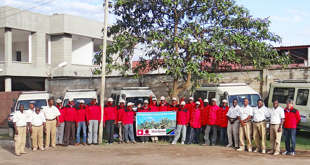 Aktivferien-Team in Tanzania
